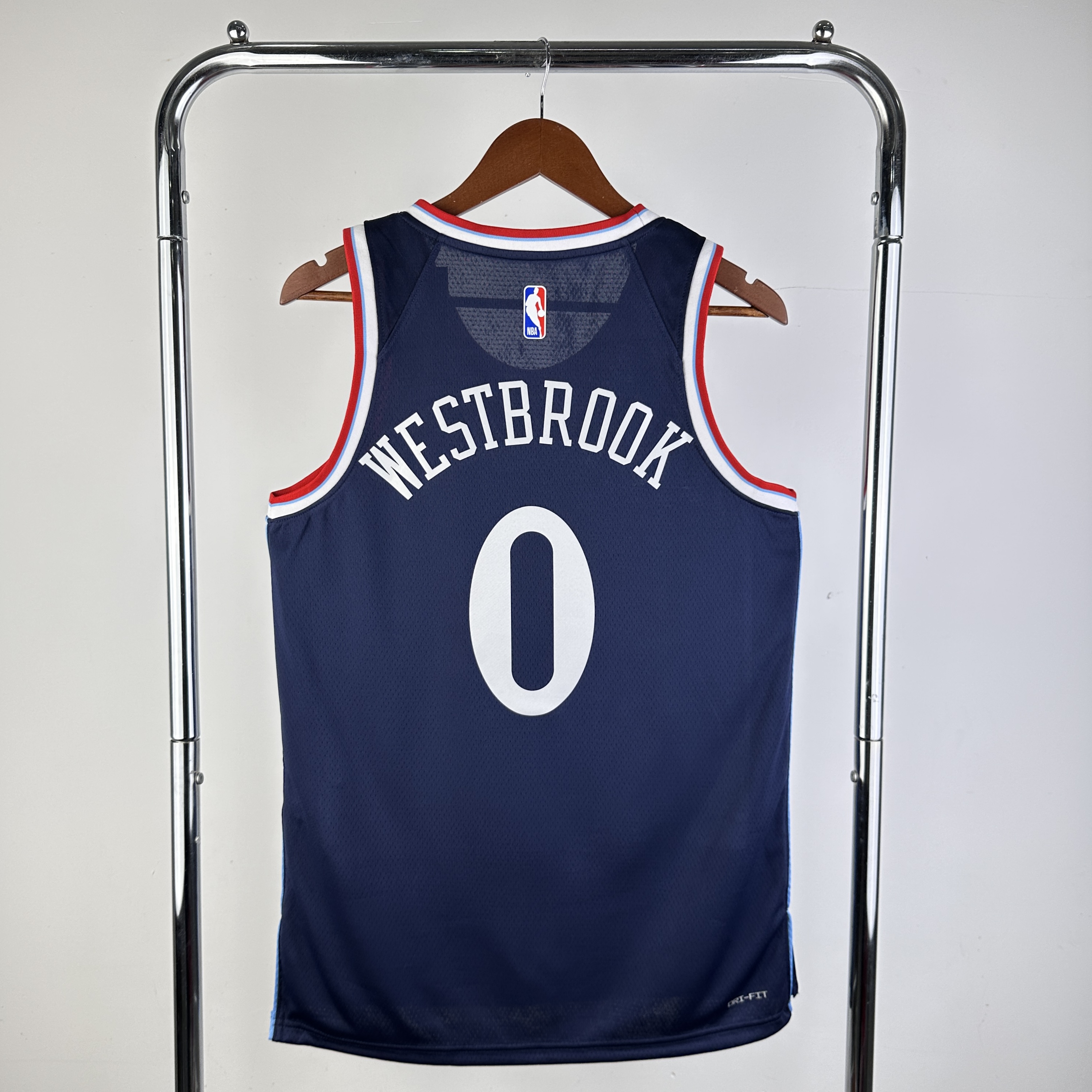 Men Los Angeles Clippers #0 Westbrook Blue Season Nike 2024 NBA Jersey->los angeles clippers->NBA Jersey